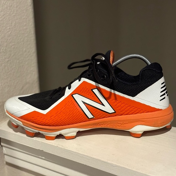 New Balance Baseball Cleats PL4040B4 Elements Black Orange Mens Size 12 - Picture 6 of 10